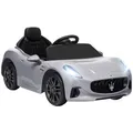 Kinder Elektroauto 12V Kinderauto mit 2,4 GHz Fernbedienung, 2 Motor, Grau