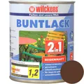 Wilckens Buntlack 2in1 seidenmatt, Nussbraun (RAL 8011), 750 ml