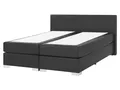 Boxspringbett Kunstleder schwarz 160 x 200 cm President