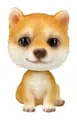 Figuren Shop GmbH Wackelkopffigur Shiba Inu mini – Lustige Polyresin Wackelfigur, 5,5 cm, handbemalt für Auto & Zuhause