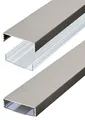 Flacher Design Kabelkanal Edelstahl gebürstet aus Aluminium selbstklebend 50 ...