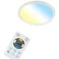 LED Panel dimmbar Smart WiFi Bluetooth CCT 18W weiß Kunststoff Ø29,3cm Briloner - Weiß