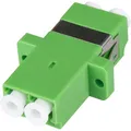 LWL Kupplung, Duplex, LC/APC > LC/APC Buchse, Single Mode OS2 grün, inkl. Schrauben