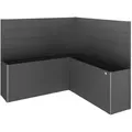 Biohort Sichtschutz, Dunkelgrau, Metall, 201x91x201 cm, Sonnen- & Sichtschutz, Sichtschutz Garten, Paravents outdoor