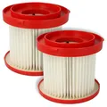 vhbw 2x Staubsaugerfilter kompatibel mit Milwaukee M12 FVCL, M18 FPOVCL, M18 VC2, M18 VC2-0 Staubsauger - HEPA Filter Allergiefilter