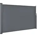 Juskys Seitenmarkise Dubai 300 x 190 cm Dunkelgrau