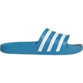 Adidas Unisex Adilette Aqua Badeschuh - 44,5 - solar blue/ftwr white/solar blue