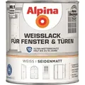 Weisslack Für Fenster Und Türen Seidenmatt 0,75 Ltr. - Alpina