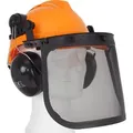 Forsthelm Forstschutzhelm mit Visier und Gehörschutz Schutzhelm 50-66 cm Sägehelm