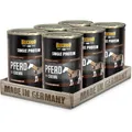 BELCANDO Single Protein Nassfutter für Hunde, Pferd, 6X 400g Dose, sortenreines Hundefutter nass, für alle Rassen, Made in Germany