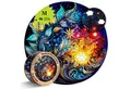 MagicHolz Puzzle MagicHolz Mystische Blumen Galaxie Mandala Holzpuzzle, 206 Puzzleteile