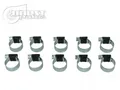 10x Schlauchschellen HD 32 bis 44mm SCHWARZ Schlauchklemmen Rohrschelle Schelle