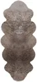 Fellteppich HEITMANN FELLE "Doppel-Lammfell - Premium Qualität" Gr. 41, grau (taupe), B:62cm H:70mm L:175cm