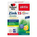 DOPPELHERZ Zink 15 mg+Histidin+Vit.C Depot aktiv 30 St.