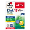 2x DOPPELHERZ Zink 15 mg+Histidin+Vit.C Depot aktiv 30 ST