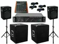 DSX Das PA Set DJ 3Wege 25 cm Boxen Stativ 38 cm Subwoofer Musiker 3040W Lautsprecher 2 (1400 W)