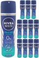 NIVEA MEN Fresh Ocean Herren Deo Spray ohne Aluminium Meeresduft 12x 150ml