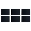 ASA Selection 7805420 Lederoptik Tischset, 46 x 33 cm, Polychlorid, schwarz (6 S