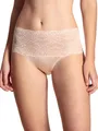 CALIDA Sensual Secrets Slip, Unterhose Damen, High-Waist, breiter, transparenter Spitzenbund lace Parfait pink 40-42