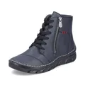 Rieker Damen Klassische Stiefeletten 55034, Frauen Stiefeletten,uebergangsstiefel,Boots,Stiefel,Bootee,Booties,halbstiefel,blau (14),42 EU / 8 UK