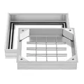 Schachtabdeckung mit Rahmen 30 x 30 cm, Unsichtbarer Schachtdeckel Auspflaste...