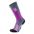 UYN ALL MOUNTAIN DAMEN SKISOCKEN 41-42, Medium Grey Melange/Purple