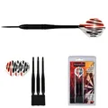 Dartset Karella Blackstar Steel 21g Steeldart Dartpfeil Messing schwarz