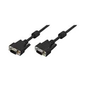 LogiLink VGA Monitor Kabel 1,8m HD DSUB 15-pin(m??nnlich/m??nnlich, 2-fache Abschirmung, Ferritkern) schwarz