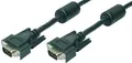 LogiLink CV0001 VGA cable HD15/M to  1080p, 2x ferrite, black, 1.8 ~E~