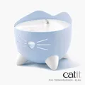Catit Pixi Katzen Trinkbrunnen 2,5 Liter Blau / LED Wasser Katzenbrunnen