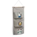 Zeller Present Hängeaufbewahrung, Grau, Textil, Rechteckig, 20x60x10 cm, Kinder- & Jugendzimmer, Kindermöbel, Kinderregale