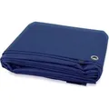 Karat Abdeckplane Wasserdichte Plane mit Ösen Schutzplane 80 g/m² 2 x 3 m Blau