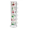 Set mit 6 stapelbaren ItaliaTassen mit Metallrahmen