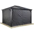 SOJAG Seitenteile "Ventura", Breite: 296 cm, Polyester, dunkelgrau