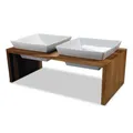 REPLUS Futterstation Meshidai True - Doppelnapf - M