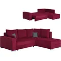 Ecksofa - red - Cord - Liegefunktion - beidseitig montierbar