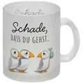 speecheese Tasse Schade, dass du gehst Papageitaucher Glas Tasse Abschied Kollege