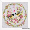 Vervaco Zählmusterpackung Meise im Blumenkranz