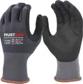 Mustbau Arbeitshandschuhe 3Pack,Rutschfest Gartenhandschuhe Montagehandschuhe,EN388,SIZE:L