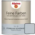 Feine Farben Lack No. 16 Steinblaue Schönheit Blaugrau Edelmatt 750 Ml Buntlacke - Alpina