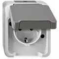 Merten SCHUKO-Steckdose MEG2301-8029 lichtgrau AQUASTAR - Grau