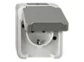 Merten SCHUKO-Steckdose lichtgrau MEG2301-8029)