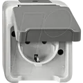 EL ME 23018029 - Aquastar, Steckdose, 1-fach, lichtgrau