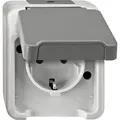 Merten MEG2301-8029 SCHUKO-Steckdose Aquastar lichtgrau