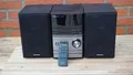 Panasonic SC-PM602EG-S Micro HiFi System silber DAB+ Bluetooth USB CD MP3 etc.
