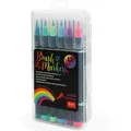 Legami Brush-Pen Bright Colours, BUMA0001, farbig sortiert, Pinselspitze, 12 Stück