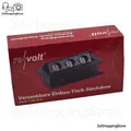 revolt Küchensteckdose: Versenkbare Einbau-Tisch-Steckdose, 3-fach, 3.680 Watt