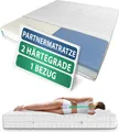 AM Qualitätsmatratzen | Premium 7-Zonen Partnermatratze 160x200 cm - H2 & H3 - Taschenfederkernmatratze (480 Federn/2m²)