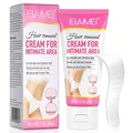 Intim-Haarentfernungs-Set für Männer Frauen, Enthaarungscreme für den Intimbereich mit Spatel, Schnelle und effektive Haarentfernung für Frauen in nur 5-10 Minuten, Extra Sanfte, 60g