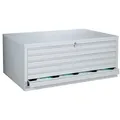 DIN A 0 Zeichnungsschrank Flachablageschrank Planschrank 6 Schubladen Stahl Lichtgrau 565310
